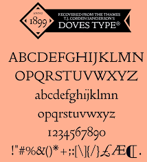 Schriftart Doves Type